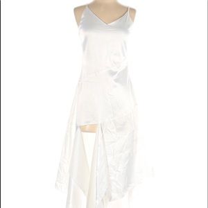 Feitingge Pearl White Cocktail Dress